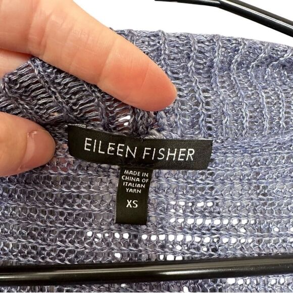 |EUC| EILEEN FISHER 100% Linen Lightweight Springtime Cardigan - Picture 5 of 6